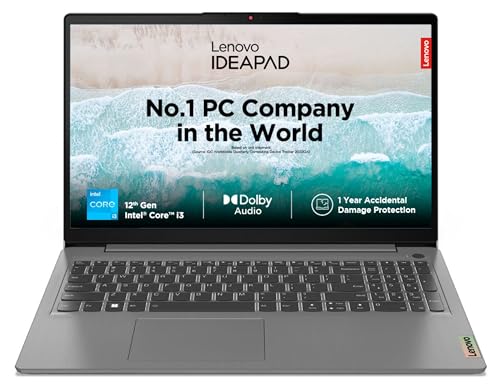 Lenovo IdeaPad Slim 3 12th Gen Intel Core i3-1215U 14 Inch (35.5cm) FHD Thin & Light Laptop (8GB/512GB SSD/Windows 11/Office 2021/1 Year Warranty/3mon