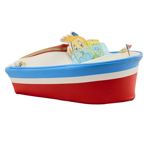 Loungefly Nickelodeon: Spongebob SquarePants 25th Anniversary - Spongebob and Mrs. Puff in Boatmobile Crossbody Purse, Amazon Exclusive