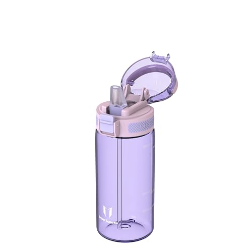 Sparrow Gourde avec Paille - Gourde Enfant - Tritan Bouteille d'eau - 500ml | Étanche, Sans BPA, Lavable au lave-vaisselle, École, Sport, Enfant, Durable, Voyage, Plein Air, Léger, Camping, TouchSip