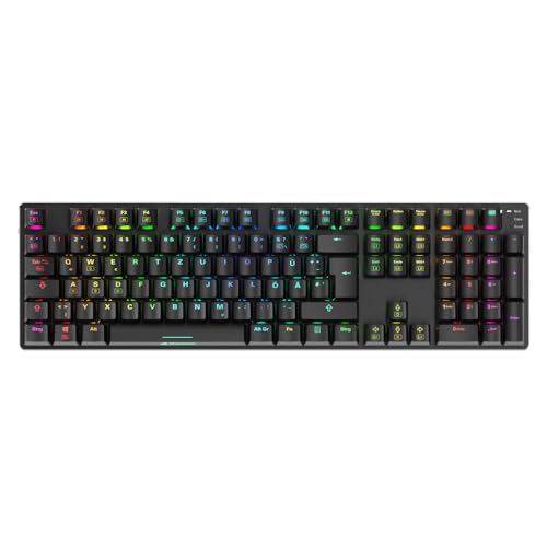 (-27%) Sharkoon Skiller SGK36W Schwarz, RGB, 2,4 GHz-Drahtlos-Funkverbindung, Huano Rot