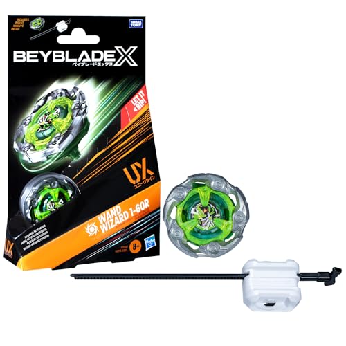 Hasbro Beyblade X Wand Wizard 1-60R UX Starter Pack Spinning Top and Starter