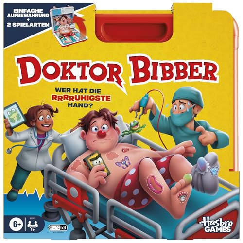 (-40%) Hasbro Gaming Doktor Bibber elektronisches Brettspiel in Einer Tragebox