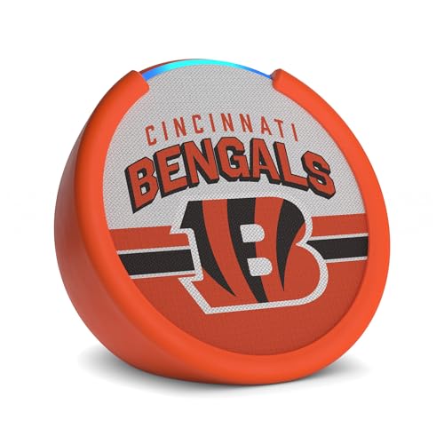 Amazon Echo Pop (newest model) | Officially Licensed NFL Limited-Edition | Cincinnati Bengals ('25-26 Season Design)