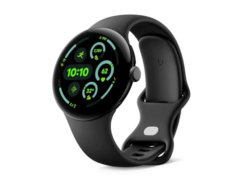 ⚡ BLITZDEAL (-69%) Google Pixel Watch 3 (45 mm) – Android smartwatch with Heart Rate Tracking, Advanced Running from Fitbit, Fitness Insights, 24-Hour Battery – Matte Black Aluminium Case – Obsidian Band – Wi-Fi
