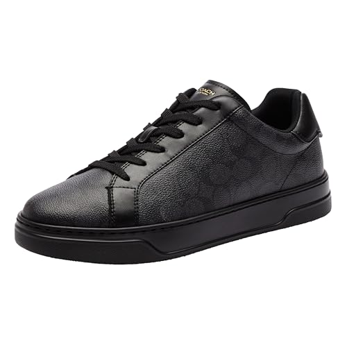COACH High Line Signature Low Top Charcoal/Black 9 D