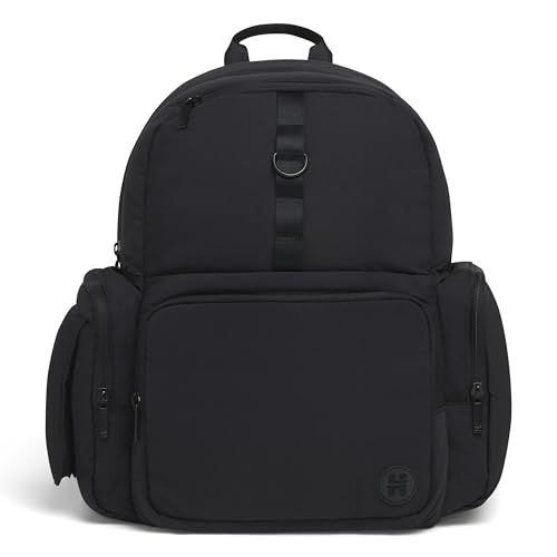 Huggies Day Pack Diaper Backpack, Black/Solid, One Size
