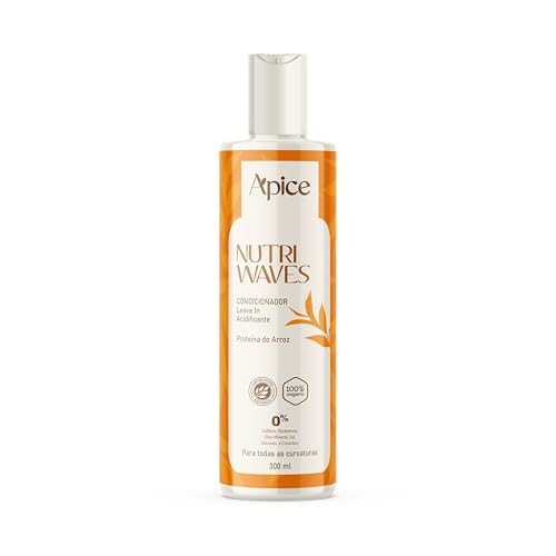 APSE Condicionador Acidificante e Leave-In Nutri Waves | 2 em 1: Tratamento Profundo e Finalização Impecável | 300ml