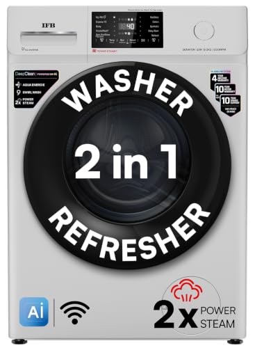 IFB 8 Kg 5 Star, DeepClean® Technology, AI Powered, WiFi, Fully Automatic Front Load Washing Machine (SENATOR GXN 8012 CMS, PowerSteam®, 9 Swirl, Stea