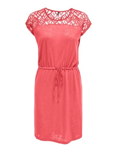 🔥 SELTEN SO GÜNSTIG (-36%) ONLY Damen Onlsindy Life S/S O-Neck Mix Dress JRS, Dubarry, Small