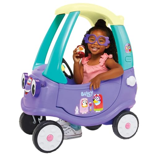 Little Tikes Bluey Grannies Car Coupe with 2 Accessories, Bluey Foot-to-Floor Ride-On, for Boys and Girls Ages 1.5-5 Years