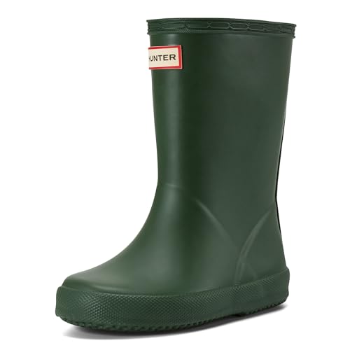 Hunter First Classic Rain Boots (Toddler/Little Kid) Hunter Green 10 Toddler M