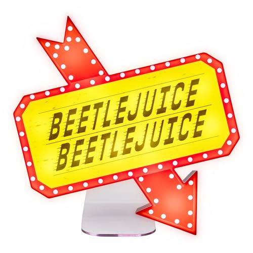 Paladone Beetlejuice Icon Accent Light - Officially Licensed Merchandise from Iconic Retro Horror Movie, Spooky Room Decor and Gift, Gothic Bedroom Accessory and Nightlight for All Ages