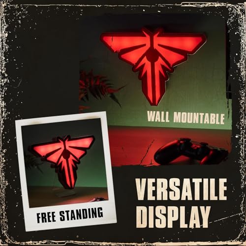 Paladone The Last of Us Firefly Light - Officially Licensed Movie Logo Light, Game & Living Room Decor and Gift, Neon Firefly Room Accessory and Nightlight for Fans of TV Show