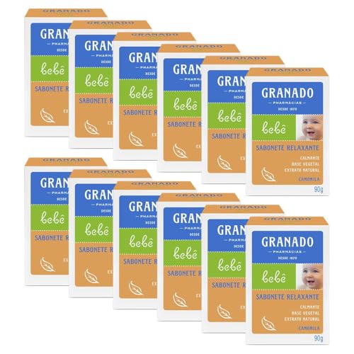 Granado Sabonete Bebê, Camomila, 90g, 12 Unidades