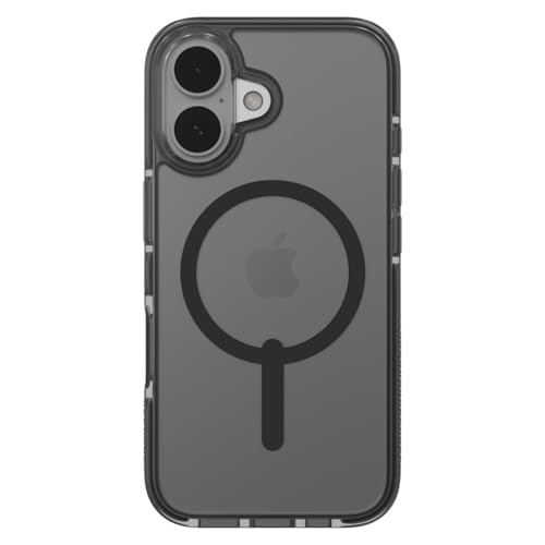 ZAGG Santa Cruz Snap iPhone 16 Pro Max Case – MagSafe Compatible, 13ft Military-Grade Drop Protection, Graphene Reinforced, Anti-Scratch, Slim, 70% Recycled Content, Clear with Black Accents