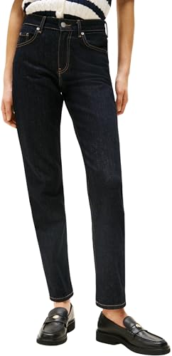 (-66%) Tommy Hilfiger Damen Jeans Hose Classic Straight Fit, Blau (Nos Rinse), 34W/27L