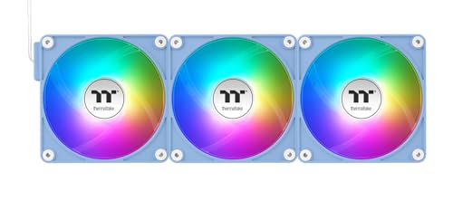 Thermaltake CT120 EX ARGB Sync PC Cooling Fan Hydrangea Blue 3 Pack/Fan/12025/PWM 500~2000 RPM/ARGB MB Sync/Hydrangea Blue