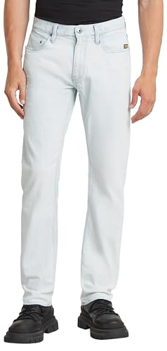 (-44%) G-STAR Herren Mosa Straight Jeans, Blau (Beached Faded Clifton Blue D23692-D503-H122), 33W / 30L