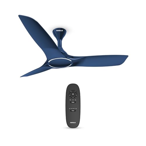 Havells 1200mm Stealth BLDC Ceiling Fan | Voice Controlled, Remote Controlled, High Air Delivery Fan, 5 Star Rated | Upto 60% Energy Saving, 2 Year Wa