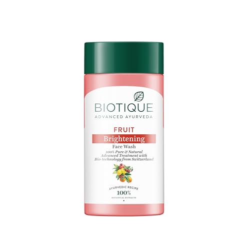 Fruit Brightening Face Wash| Ayurvedic and Organically Pure| Advanced Swiss Technology |100% Botanical Extracts| Suitable for All Skin Types | 15ml