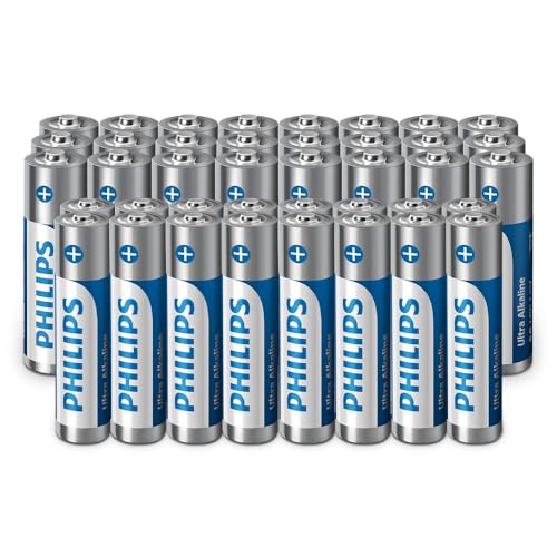 (-22%) Philips Ultra Alkali AA-/AAA-Batterien in der Kombipackung - Vielseitigkeit für alle Geräte, 40 Stück