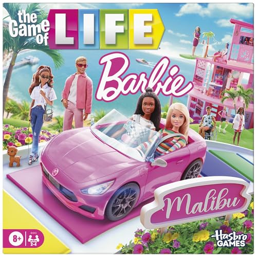 Hasbro Games The Game of Life: Barbie Edition Board Game | Ages 8+ | 2 to 4 Players | Fun Family Games for Kids and Adults | Kids Gifts (Amazon Exclusive)
