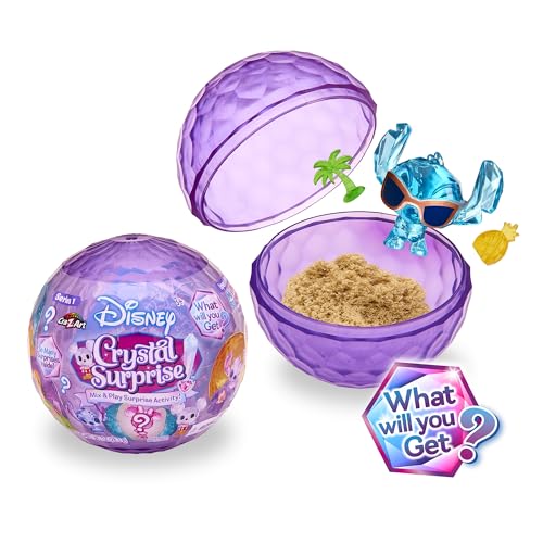 Cra-Z-Art Disney Crystal Surprise Series 1, Mini Collectible Crystal Figures with Activity Compound, Collectible Blind Bag Inspired Figures, Kids Toys for Ages 3 and Up