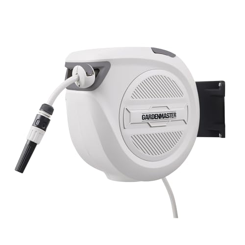 Gardenmaster UV Resistant Retractable Water Hose Reel, 20 Meter Length