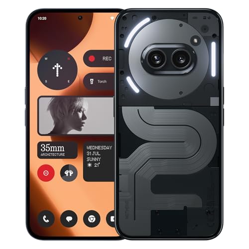 Nothing Phone (2a) Plus Smartphone, MTK 7350 Pro 50 MP Triple Camera, 6.7" 120 Hz AMOLED Display, 5000mAh 50W Fast Charge NFC 12 GB+256 GB Black
