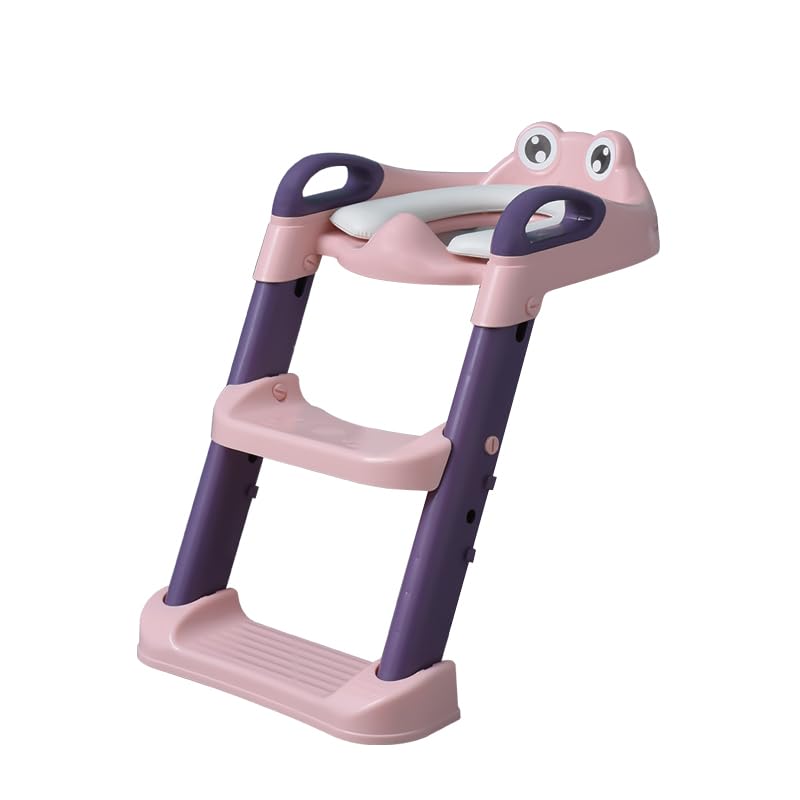 Maxi Baby Assento Redutor Infantil Dobrável C/Escada Mcfrog (Rosa)