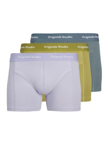 🔥 STARKER PREIS (-51%) JACK & JONES Herren Jacvesterbro Solid Trunks 3 Pack Noos, Stormy Weather, m (3er Pack)