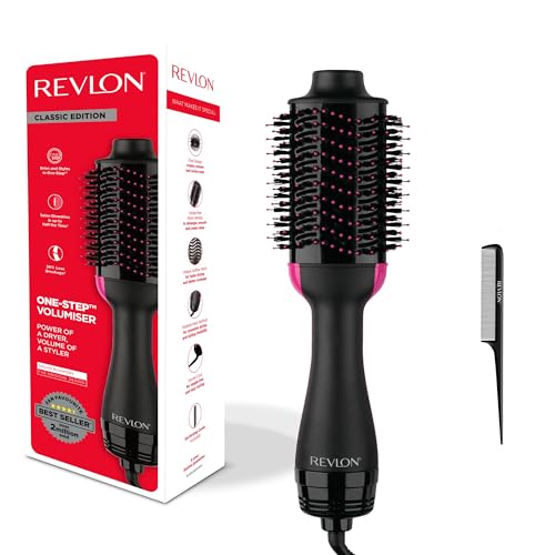 Revlon Sèche-cheveux volumisant Salon One-step - RVDR5222AMZ | technologie IONIQUE et CÉRAMIQUE, cheveux longs et mi-longs, peigne de sectionnement compris