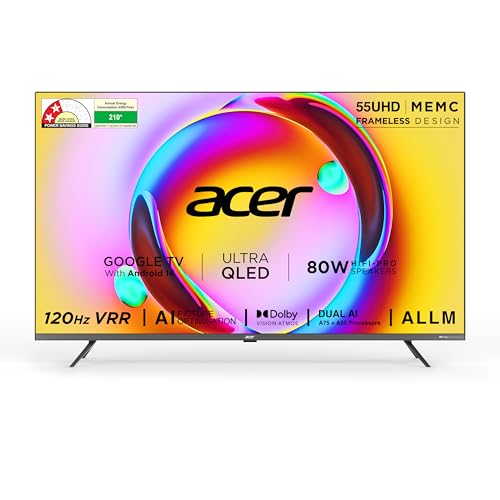 Acer 55 Inches 4K Ultra HD Smart QLED Google TV