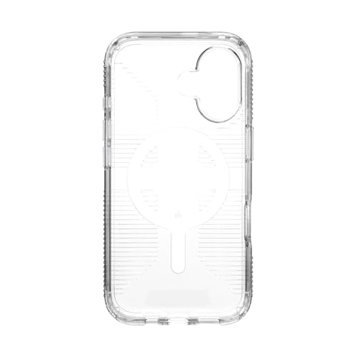 Speck Clear iPhone 16 Case - Slim Phone Case - MagSafe - GemShell - Crystal Clear