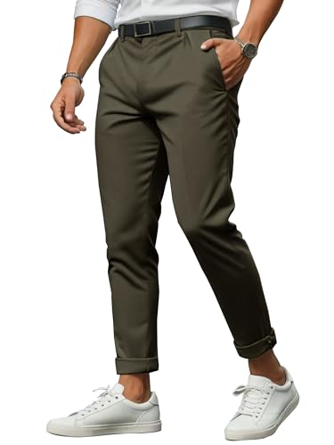 Mens Mid Rise Formal Pants | Stylish Regular Fit Wear Trousers for Office Or Party | Solid Formal Trouser