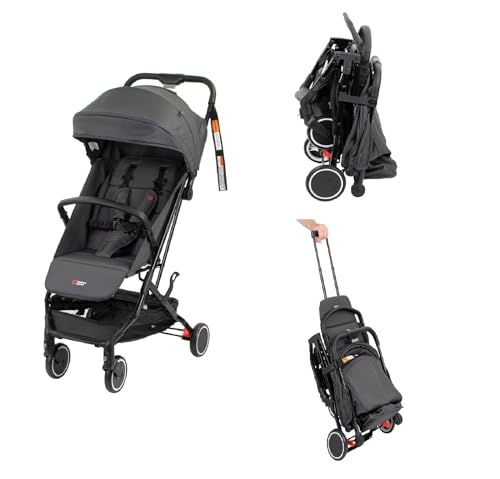 Mother's Choice Minny Ultra Compact Trolley Stroller, Mineral Grey - Lightweight...
