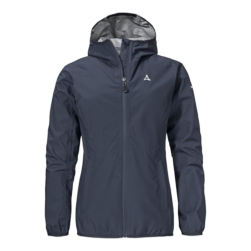 🔥 SELTEN SO GÜNSTIG (-64%) Schöffel Damen Jacket Style Migandi WMS, Allwetterjacke mit 2-Wege-Stretch, mit verstellbarer Kapuze, wasserdicht und atmungsaktiv, navy blazer, 34