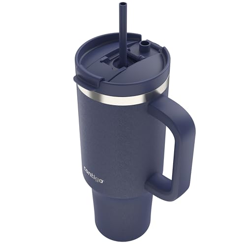 (-12%) Contigo Tumbler | Thermosflasche mit Henkel und Strohhalm | 1200 ml