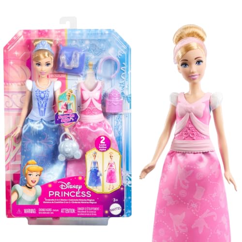 (-25%) Mattel Disney Princess Cinderella Modepuppe mit 2 Looks