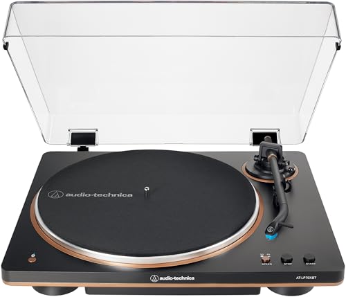 Audio-Technica AT-LP70XBT Wireless Turntable (Black/Bronze)Audio-Technica AT-LP60XBT-BK Fully Automatic Wireless Belt-D