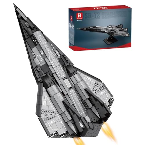 Reobrix 33039 SR-72 Reconnaissance Aircraft Building Block Set, Darkstar Plane Model...