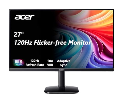 Acer 27 Inch Monitor KB272 FHD IPS 1920 x 1080 Display