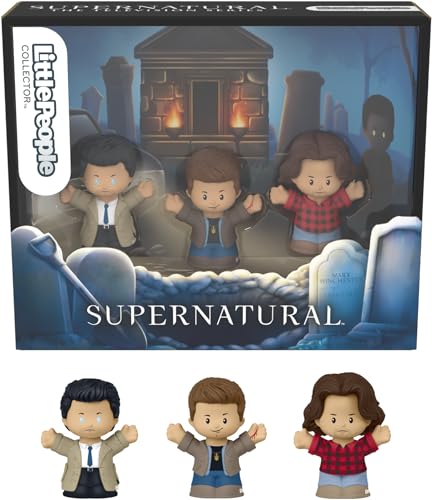 Little People Collector Supernatural TV Show Special Edition Set, 3 Figures for Adults & Fans in Display Package