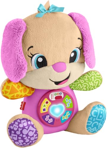 Fisher-Price Baby Toy Laugh & Learn Smart Stages Sis Musical Plush with Lights & Learning Songs for Infants Ages 6+ Months