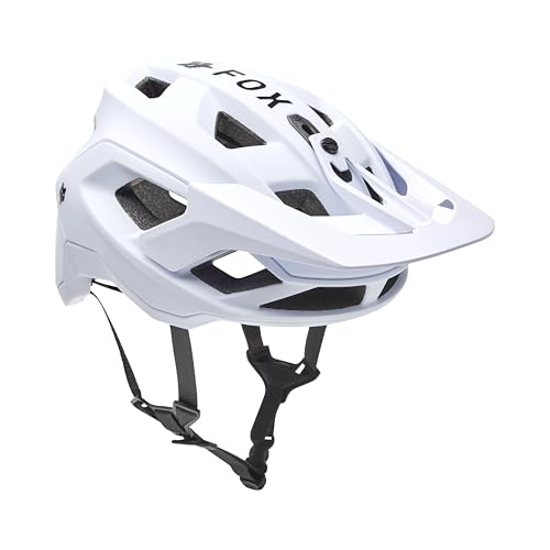 Fox Racing Unisex Speedframe Mountain Bike Helmet, White Solid, Large