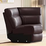 Home Centre Stockholm Half Leather 1Seater Wedge Recliner Brown