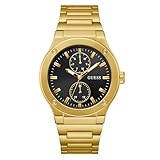 GUESS Jet Analog Watch for Men with Round Dial Water Resistant Mans Wrist Watches