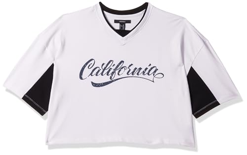 Forever 21 Women Graphic Oversized Crop Top