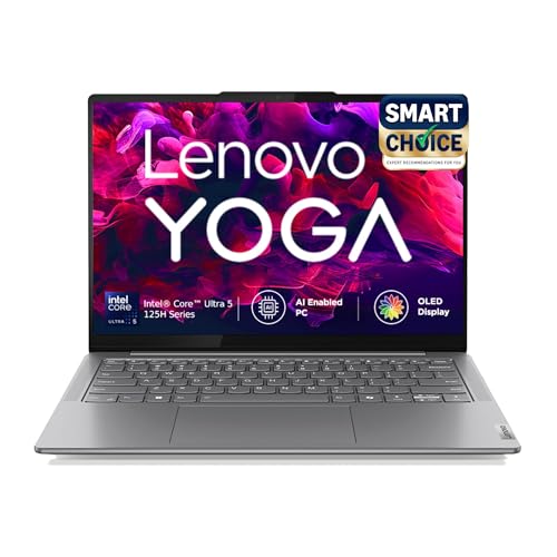 Lenovo Yoga Slim 7 Intel Core Ultra 5 125H Built-in AI 14"(35.5cm) WUXGA-OLED 400Nits Laptop (16GB/512GB SSD/60Hz/100% DCI-P3/Win11/MSO 21/1Yr ADP Fre