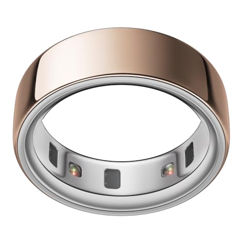 Oura Ring 4 - Rose Gold - Size 10 - Smart Ring - Unique Sizing, Not Standard US Ring Sizes - Size First - Sleep Tracking Wearable - Heart Rate - Fitness Tracker - Up to 8 Days of Battery Life